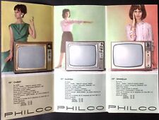 1960s PHILCO Televison Mid Century Mod Advertising Brochure Ford Motor Co Div. picture