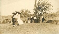 C-1910 Group Men & Women Tropical Farm Agriculture RPPC Photo Postcard 22-3780 picture