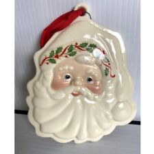 Vintage Santa Claus Face Ceramic Holiday Wall decor picture