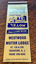 Vintage Matchbook: Westwood Motor Lodge, Thorofare, NJ picture