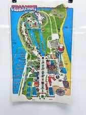 Vtg Rare 1972 Cedar Point Souvenir Map Vertical picture