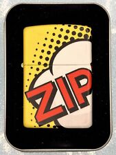 Zippo Pop Art Wrap Around Design Yellow Matte Zippo Lighter picture