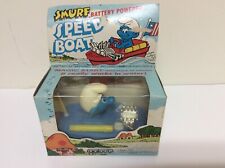 Vintage 1982 Galoob  Smurf Speed Boat Battery Powered MIB picture
