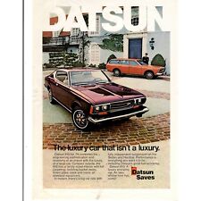 1974 Datsun 610 Automobile Car Vintage Advertising Print Ad Vintage picture
