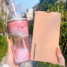 New Starbucks 2023 Spring Cherry Blossom Sakura Bird PP 473ml Straw Cup Tumbler picture