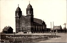 RPPC Postcard Immaculate Conception Church Leoville Kansas c.1918-1930     20487 picture