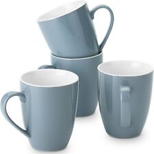 BTaT- Coffee Mugs, Set of 4, 16oz, Fine Bone China Porcelain, 16 oz, Gray  picture
