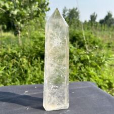 970g Natural clear Quartz obelisk white Crystal tower point Healing decor picture