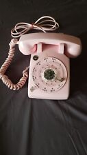 1958 PINK Western Electric 500U 500 Rotary Phone W/ Dial Light U500 Mushroom Cap picture