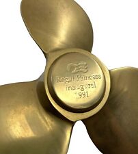 Regal Princess Inaugural 1991 Brass Propeller Paperweight  picture