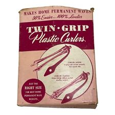 Vintage Toni Twin Grip Plastic Curlers Permanent Waves Curls picture