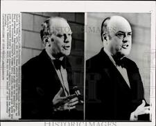 1974 Press Photo Vice President Gerald Ford & House adviser Melvin Laird in RI picture