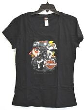 Harley Davidson Womens Short Sleeve V Neck Pig Trail Rogers Arkansas T Shirt 2XL picture