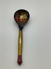 Vintge Handmade Hand Painted Wooden Spoon Folk Art picture