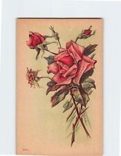 Postcard Beautiful Red Roses Flower Art Print picture
