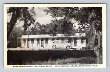 Colorado Springs CO-Colorado, Rose Arbor Motel, Advertising, Vintage Postcard picture