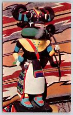 Native Americana Indian~Hopi Katchina Spirit Doll W/ Bow~Plastichrome~Vintage PC picture