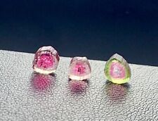3 x 2.20 Cts beautiful watermelon tourmaline slices from Afghanistan picture