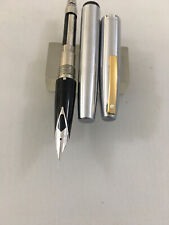 Sheaffer 444 Brush steel gold TrFP Steel F+ converter+6 cart Mint Personal picture