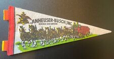 Vintage Anheuser-Busch, Inc Pennant Budweiser Clydesdales Merrimack NH 9 Inches picture