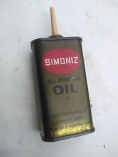 SMALL RARE SIMONIZ LIGHT OIL TIN, 5 FL. OZS SIZE. DOMESTIC & HANDY MAN USE.  picture