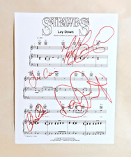 THE STRAWBS signed 8.5x11 SHEET MUSIC page LAY DOWN COA picture