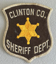 Vintage Clinton County Sheriff Department Insignia Patch picture