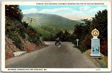 1928 National Highway Polish Mountain Hancock Maryland Entrance Posted Postcard picture
