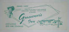 1950s Estes Park Colorado GROSVENOR INN Square Dancing Vtg Tourist Pamphlet picture