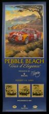 SIGNED Pebble Beach Concours 2009 Rolex Tour Poster 1965 ALFA ROMEO TZ2 ZAGATO picture