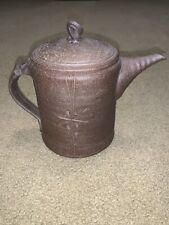 Vintage Chinese Asian Yixing red clay teapot picture