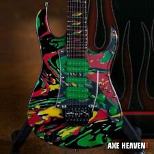 STEVE VAI Signature Universe Swirl 7 String 1:4 Scale Replica Guitar ~Axe Heaven picture