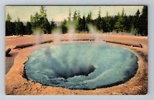 Yellowstone Natl Park WY-Wyoming, Morning Glory Pool c1937 Vintage Postcard picture