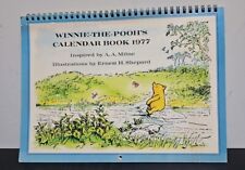 Vintage 1977 Winnie The Pooh Calendar Book Poems by AA Milne Artwork Disney VTG picture