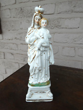 Antique porcelain statue mary madonna picture
