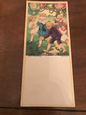 Victorian Blotting Card, Children Playing Blind Man Bluff picture