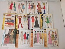 Lot Of 12 McCall's Butterick Vogue Sewing Patterns Vtg Cut Dresses Skirts etc picture