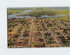 Postcard Aerial View Portsmouth Looking Towards Norfolk Virginia USA picture