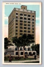 Miami FL-Florida, Hotel Alcazar, Advertising, Antique, Vintage Souvenir Postcard picture