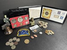 Thomas, Abe, & Frankie Junk Drawer Coin Lot, Proof Set, Copper, Wheaties *READ* picture