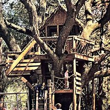Vintage Hilton Head Island, SC Postcard Harbor Town Tree House Posted 1983 picture