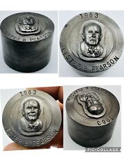 Lester B. Pearson Canadian Prime Minister 1963 OOAK Steel Hub Die Master picture