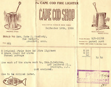 Cape Cod Mission Style Fire Lighter Shop Document 1922  picture