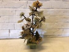 Vintage Asian Chinese Jade Mineral Multicolored Bonsai Tree with Base picture