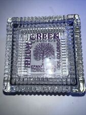 VTG Plum Creek Kennel Club Of Colorado Crystal Glass Covered Trinket Candy  Box picture