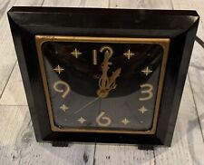 Vintage 40’s Telechron Electric Clock 3H155 GLAMOUR MODEL FOR PARTS OR REPAIR picture