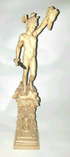 Antique Perseus Greek Hero Slays Medusa Sword Helmet Wings Son of Zeus Statue picture