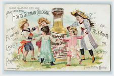 Hoyts German Cologne - Ladies Calendar 1892 Lowe l MA - Children Fantasy Bottle picture