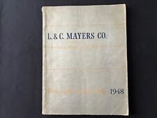 Vintage Rare L & C Mayers Co. New York, NY 1948 Catalog.  Silver Jewelry Watches picture