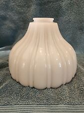 Antique Opalescent Milk Glass Shade Pendant Light Large Medical Industrial 8 1/4 picture